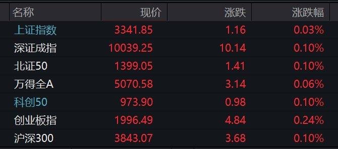 开评：A股三大指数开盘涨跌不一 稀土等板块涨幅居前