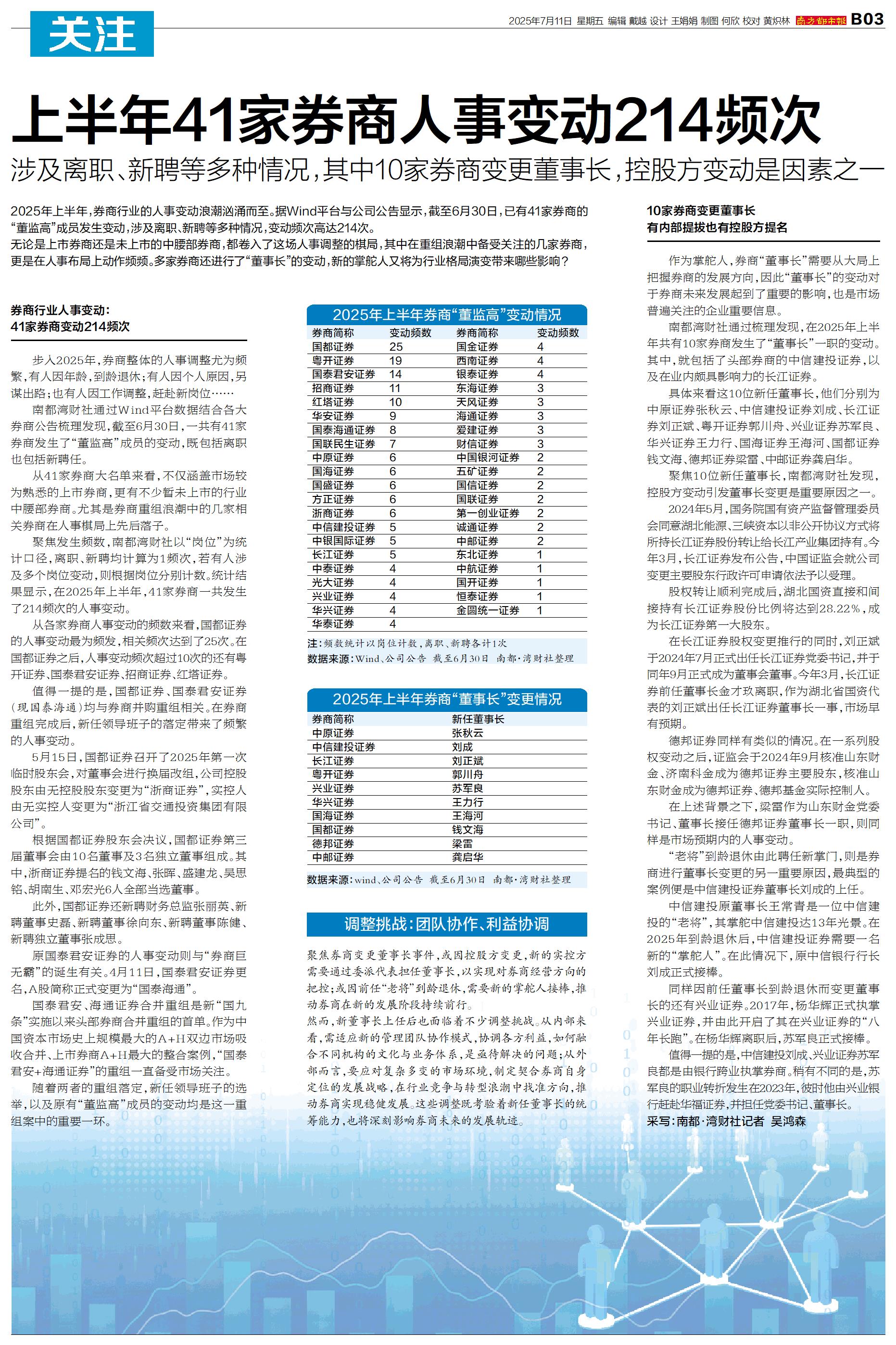 在“最好”的上半年，“券商一哥”的得与失