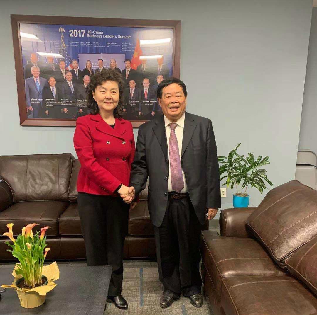 王有莉参赞与牙买加规划署副总干事戴维斯举行会谈