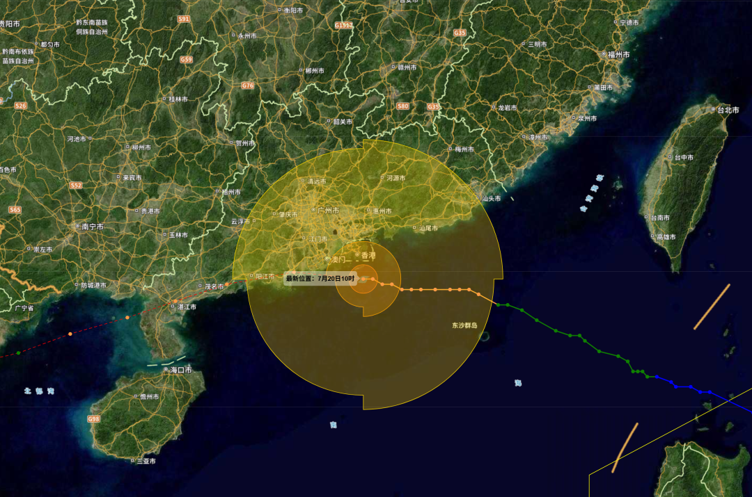 第16号台风塔巴强度逐渐增强 将登陆珠海至湛江一带沿海