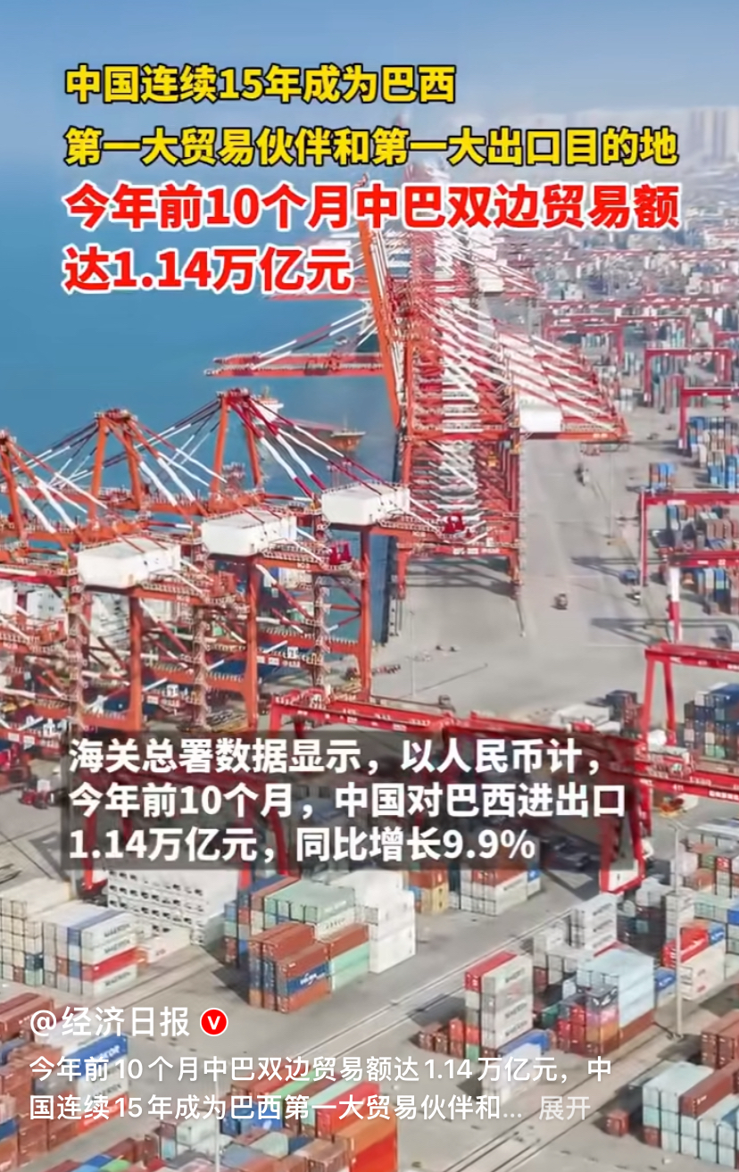 8月巴西农产品出口保持增长态势