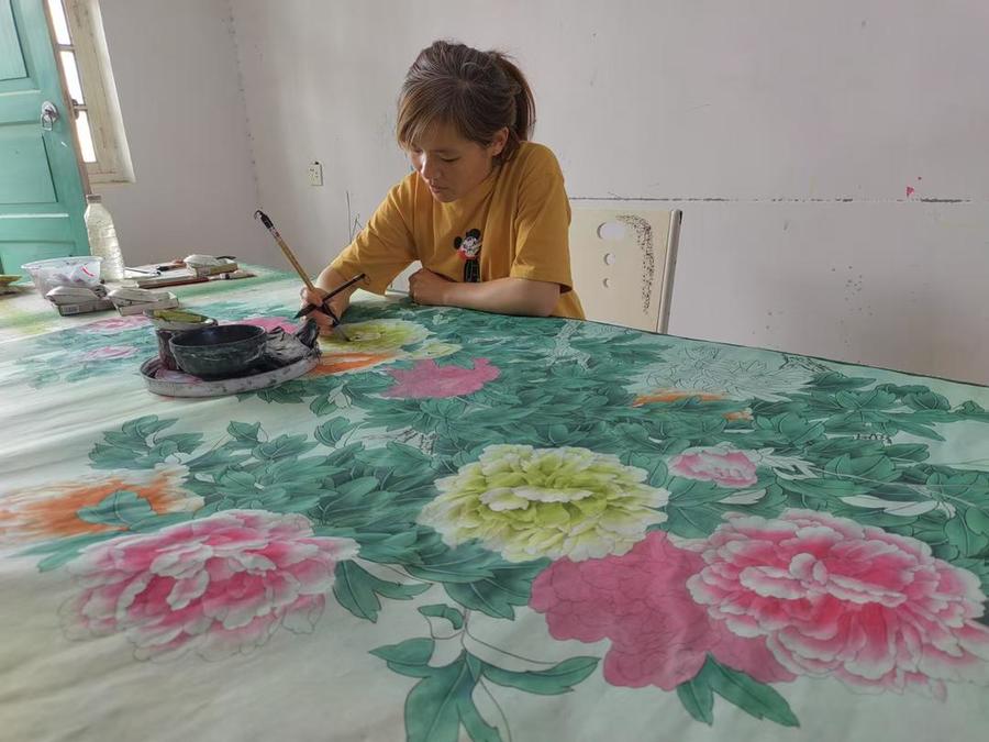 巨野工笔牡丹画，乡村文化新名片|乡村新图景