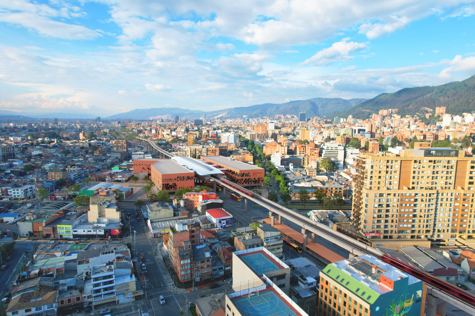 波哥大地铁一号线第二辆列车抵达首都