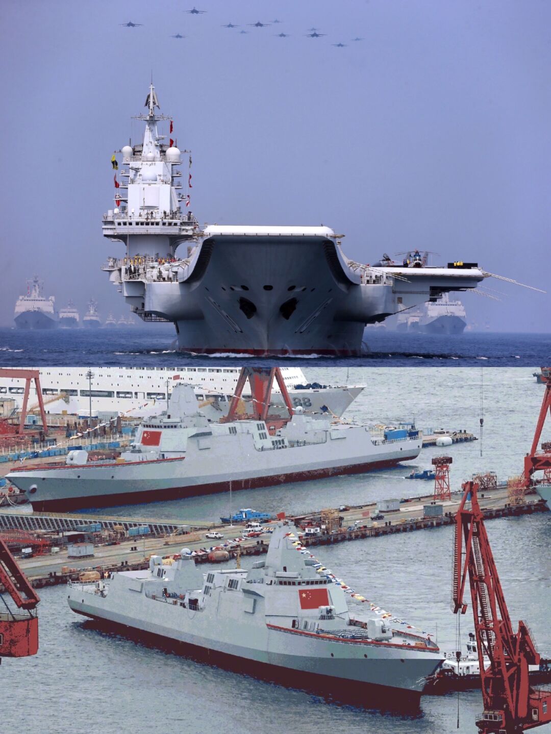 我国第一艘电磁弹射型航空母舰入列 习近平出席入列授旗仪式并登舰视察