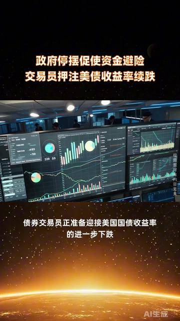 政府停摆或将结束 美债收益率周一上涨