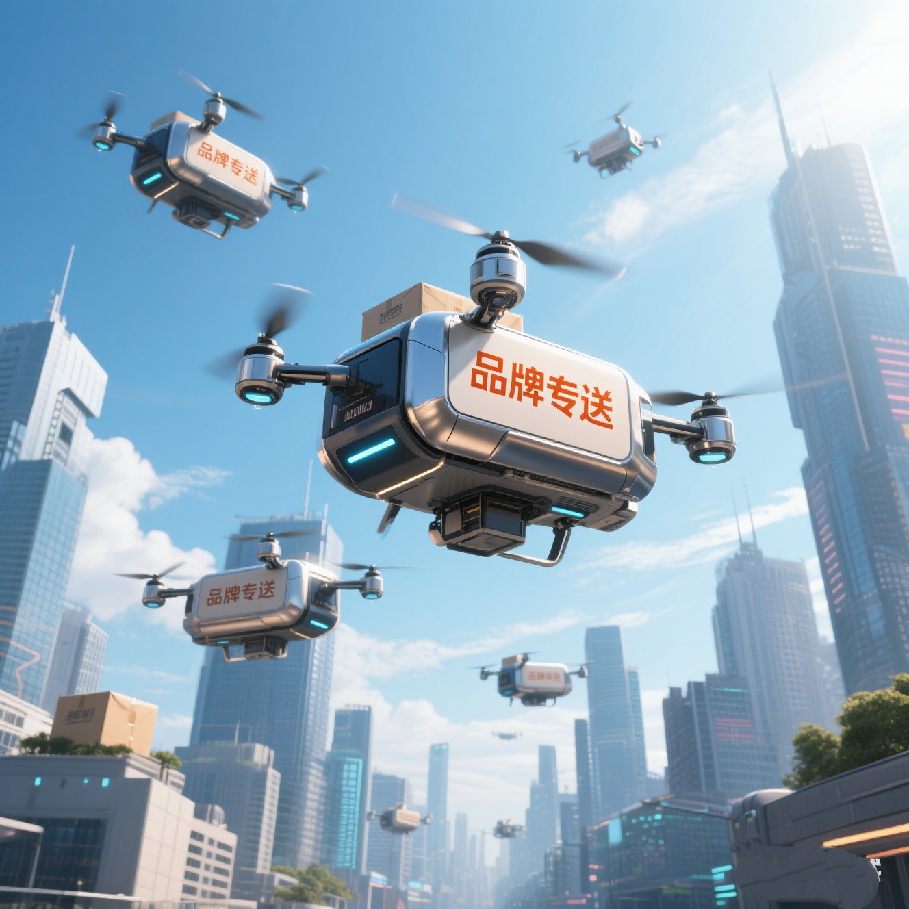 立体化无人智慧餐配方案落地江岸 “空中+地面”网络开启配送新篇章