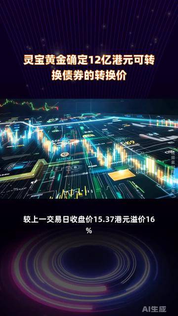 灵宝黄金拟发行本金为11.66亿港元零息可转换债券