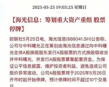 海光信息终止合并中科曙光 341家机构火速调研