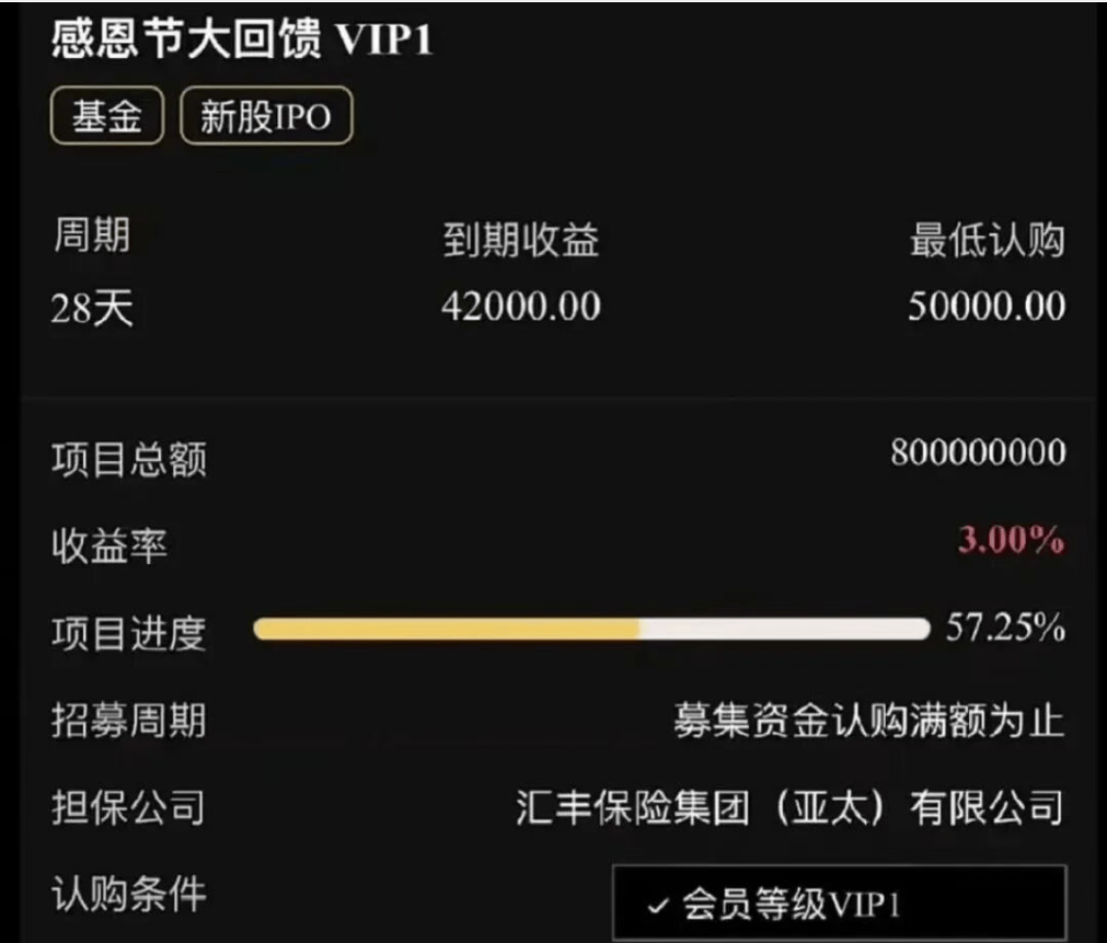 揭秘日利率1%资金盘陷阱：办完翻倍活动就跑