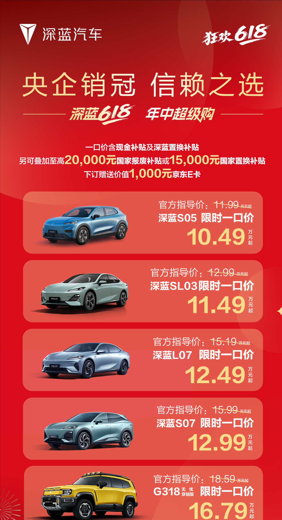 长安汽车旗下深蓝汽车拟增资扩股 募资约61.22亿元