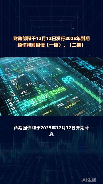 财政部拟发行2025年记账式附息（二十五期）国债