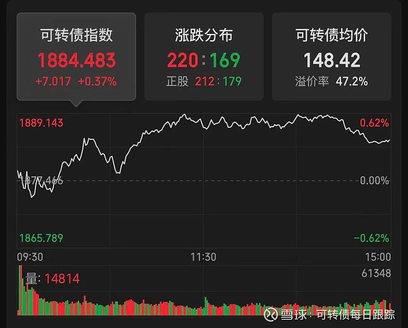 大中转债一度上涨10%