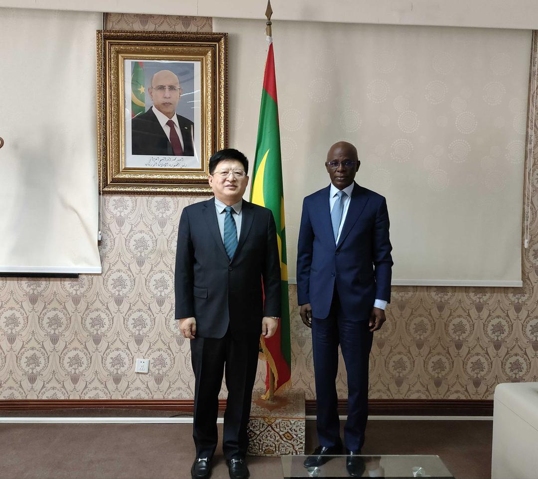 唐中东大使考察援毛里塔尼亚农业技术示范中心