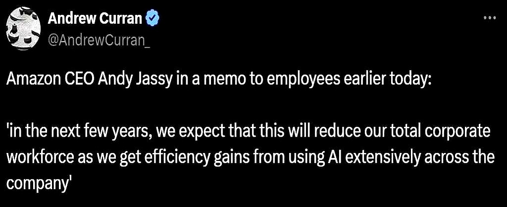 亚马逊启动史上最大规模裁员，或与AI有关
