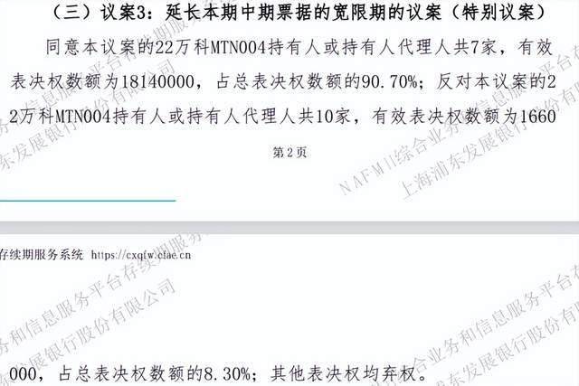 万科两笔中票展期方案获通过，4成本金靠大股东继续输血